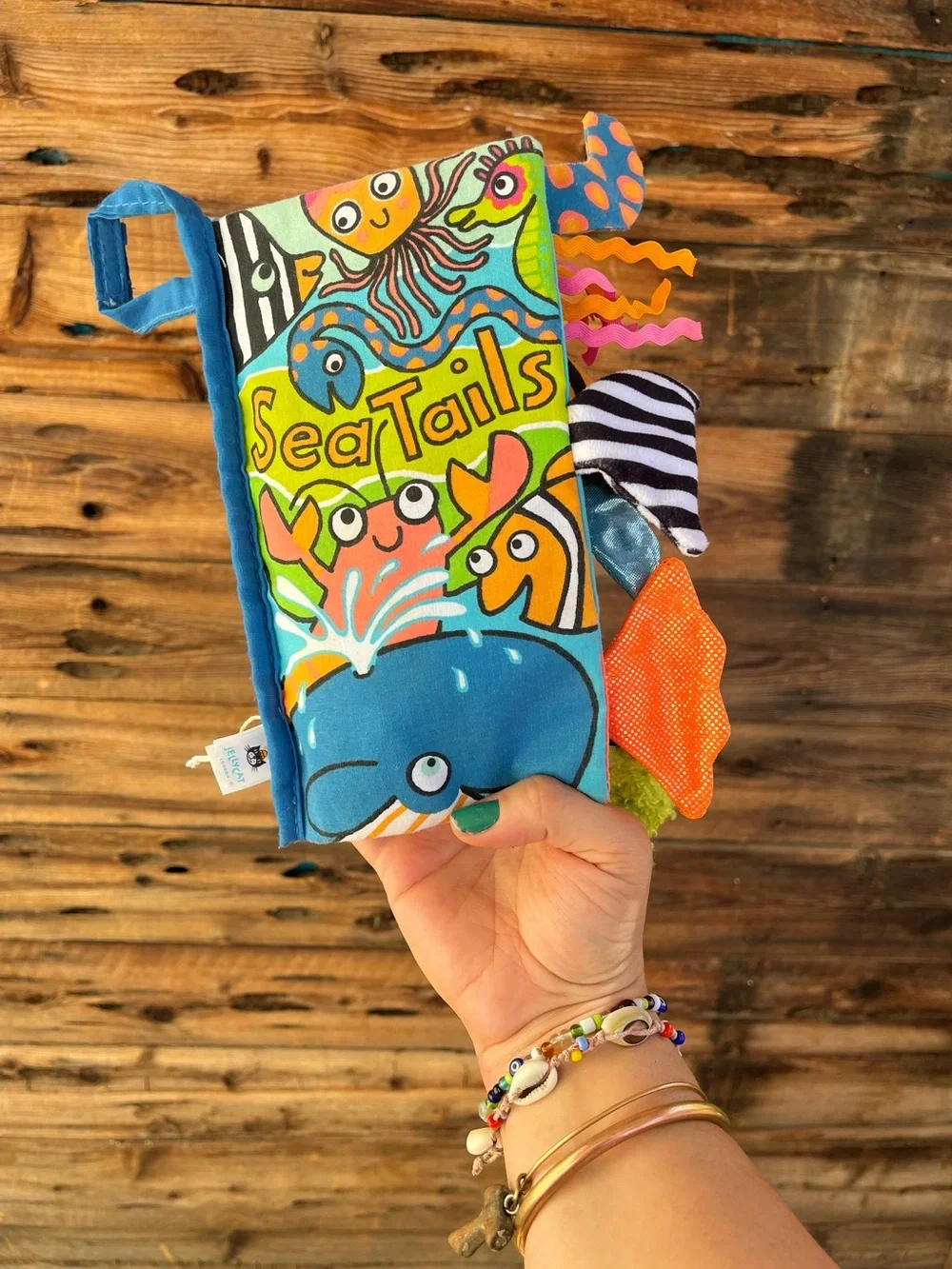 JELLYCAT | “Sea Tails” Colorful Baby Cloth Book